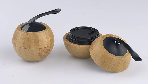 빈 화장품 병 크림 병 은색 스파툴라 50g 용량 사과 모양