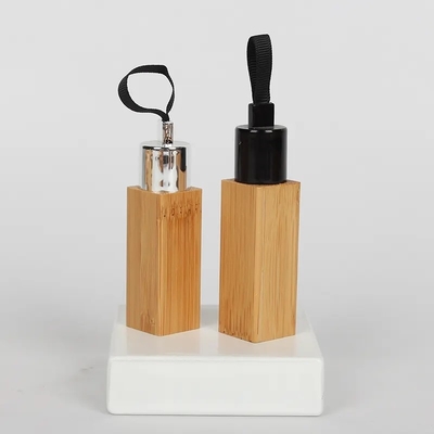 고품질 정면 빈 12ml 천연 대나무 립 스틱 튜브 화장품 병