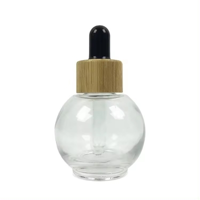 공 모양 20ml 30ml 분홍색 향수 빈 화장품 에센셜 오일 드롭퍼 병