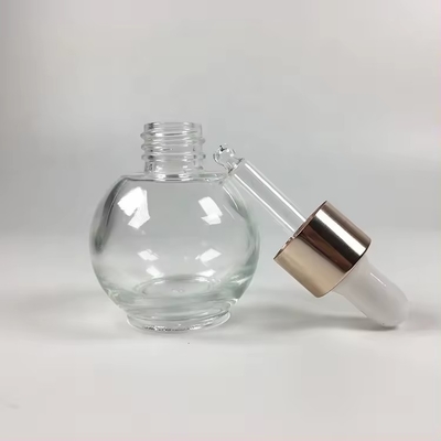 공 모양 20ml 30ml 분홍색 향수 빈 화장품 에센셜 오일 드롭퍼 병