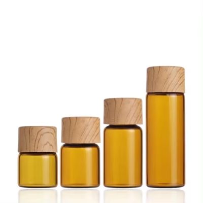 1ml 2ml 3ml 5ml 앰버 글래스 향수 병 스크루 캡 화장품 병