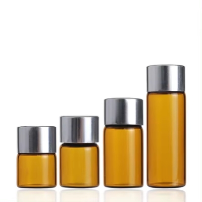 1ml 2ml 3ml 5ml 앰버 글래스 향수 병 스크루 캡 화장품 병