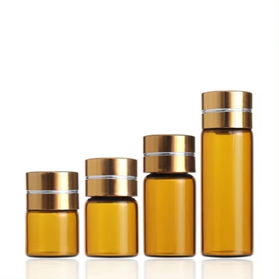 1ml 2ml 3ml 5ml 앰버 글래스 향수 병 스크루 캡 화장품 병