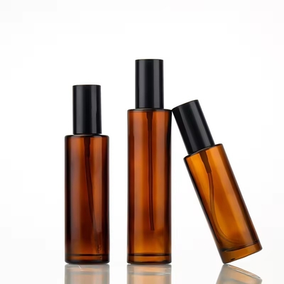 30ml, 50ml, 80ml, 100ml 앰버 화장품 유리 펌프 병 재충전 스프레이 병