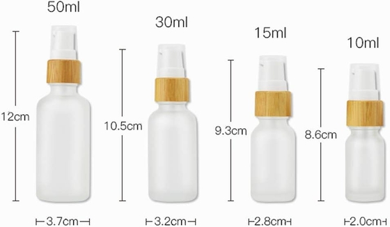 30ml 얼음 유리 로션 병 여행 펌프 병 화장품 유리 병