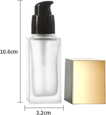골드 리든 1 온스/ 30ml 누출 방지 휴대용 디자인 얼음 유리 화장품 병