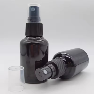50ML PET 반짝이는 검은 플라스틱 화장품 스프레이 병