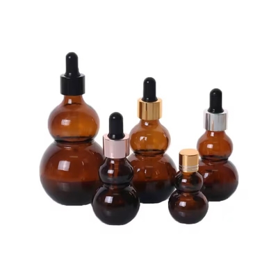 15ml 30ml 앰버 글래스 드롭퍼 병 머리 및 신체 오일 에센셜 오일 병