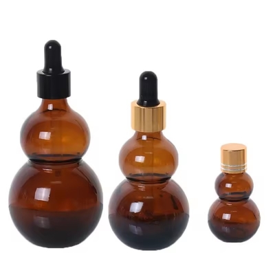 15ml 30ml 앰버 글래스 드롭퍼 병 머리 및 신체 오일 에센셜 오일 병