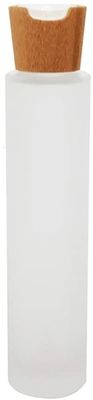 20/410 20mm 유리 화장품 병 100ml 대나무 뚜껑 화장품 항아리