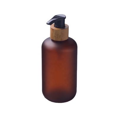 8oz 서리로 덥은 호박색 250ml 화장용 애완 동물 병 UV 보호 답답한 단지 화장용 포장 ODM