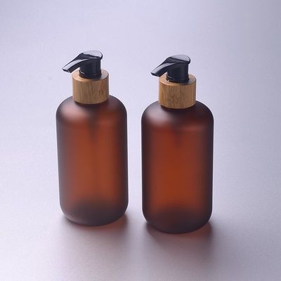8oz 서리로 덥은 호박색 250ml 화장용 애완 동물 병 UV 보호 답답한 단지 화장용 포장 ODM