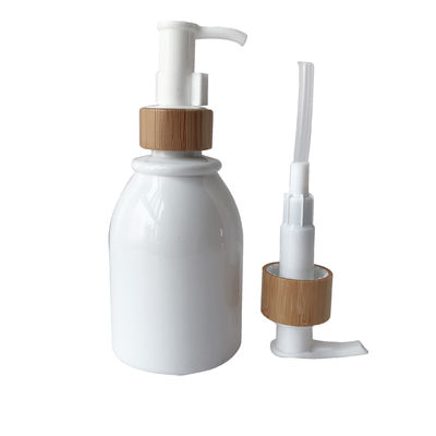200ml 8oz 플라스틱 화장용 병 유리제 단지 20/410 20mm 대나무 마감