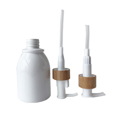 200ml 8oz 플라스틱 화장용 병 유리제 단지 20/410 20mm 대나무 마감
