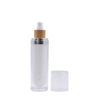 40ml 100g 답답한 유리제 화장용 병 Moisturizers 답답한 펌프 단지 매끄러운 마감