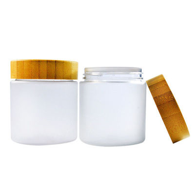 백색 유리제 빈 페이스 크림 용기는 120g 80ml SGS를 항아리에 담습니다.