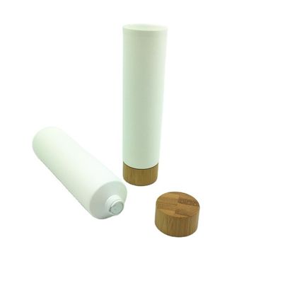 화장품 대나무 뚜껑 40/400 40MM를 위해 포장하는 200ml 알루미늄 화장용 연약한 관