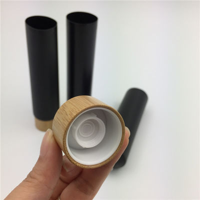 화장품 대나무 뚜껑 40/400 40MM를 위해 포장하는 200ml 알루미늄 화장용 연약한 관