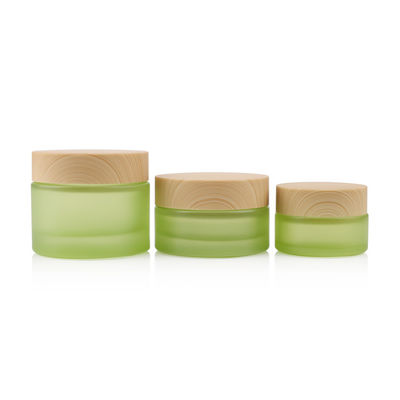 50g 흰색 18mm 유리 화장품 병 20ml 18/400 페이스 크림 항아리