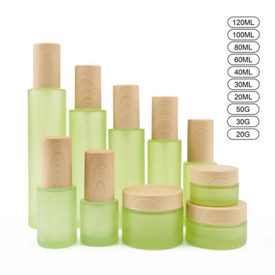 50g 흰색 18mm 유리 화장품 병 20ml 18/400 페이스 크림 항아리