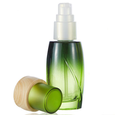400분의 24 화장품을 위한 120ml 50g 녹색 정유 병 로션 유리 용기