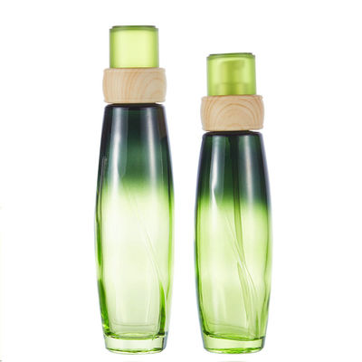 400분의 24 화장품을 위한 120ml 50g 녹색 정유 병 로션 유리 용기