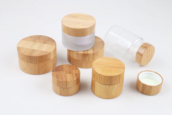 47mm 35ml 대나무 뚜껑을 가진 다시 채울 수 있는 화장용 포장 단지 28/400