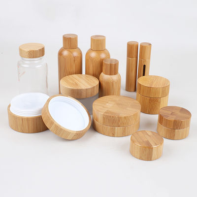 47mm 35ml 대나무 뚜껑을 가진 다시 채울 수 있는 화장용 포장 단지 28/400