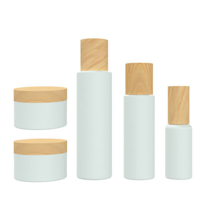 24/415 흰색 140ml 55g 플라스틱 화장품 병 용기 뚜껑