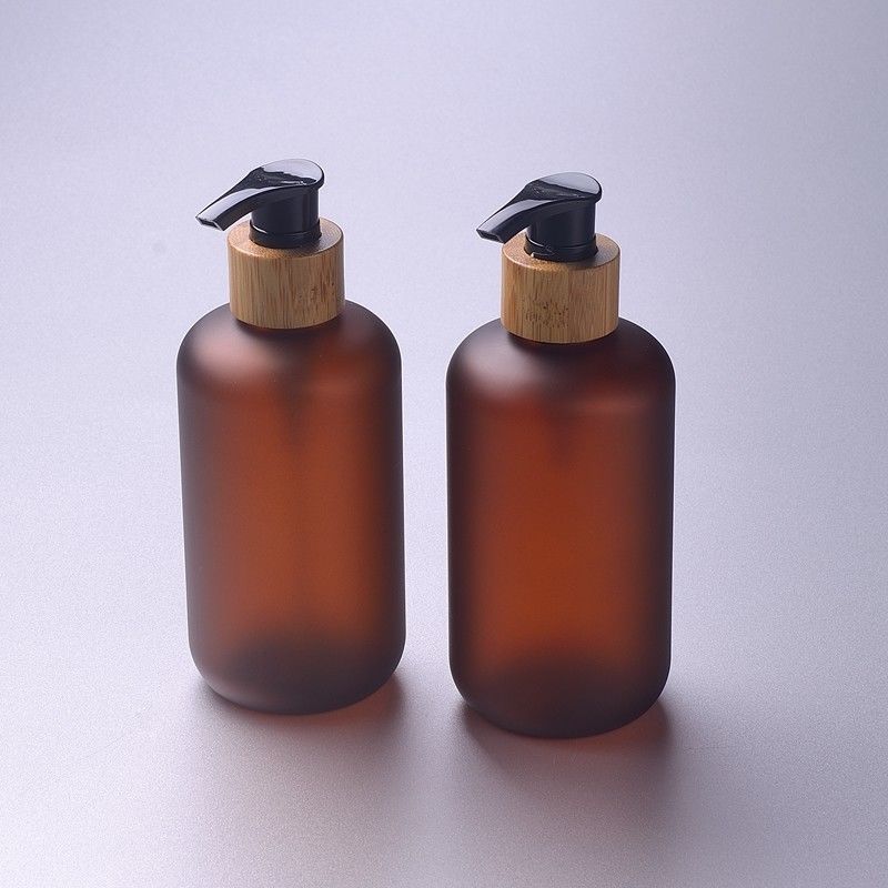 8oz 서리로 덥은 호박색 250ml 화장용 애완 동물 병 UV 보호 답답한 단지 화장용 포장 ODM