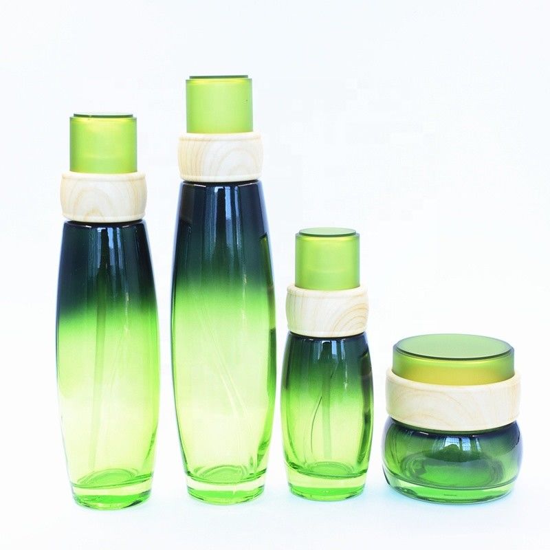 400분의 24 화장품을 위한 120ml 50g 녹색 정유 병 로션 유리 용기